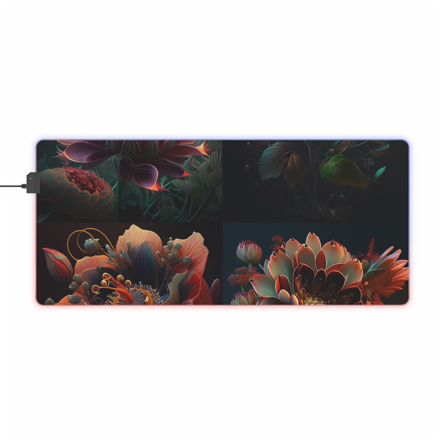 LED Gaming Mouse Pad Flower Arangment 5