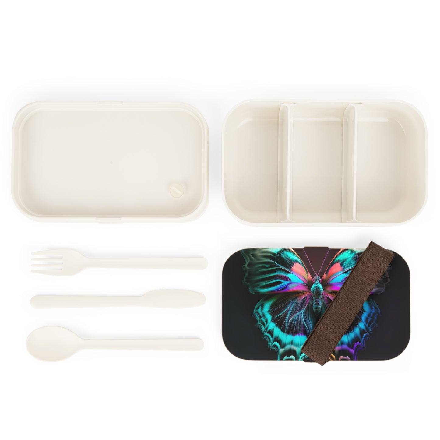 Bento Lunch Box Neon Butterfly Fusion 3