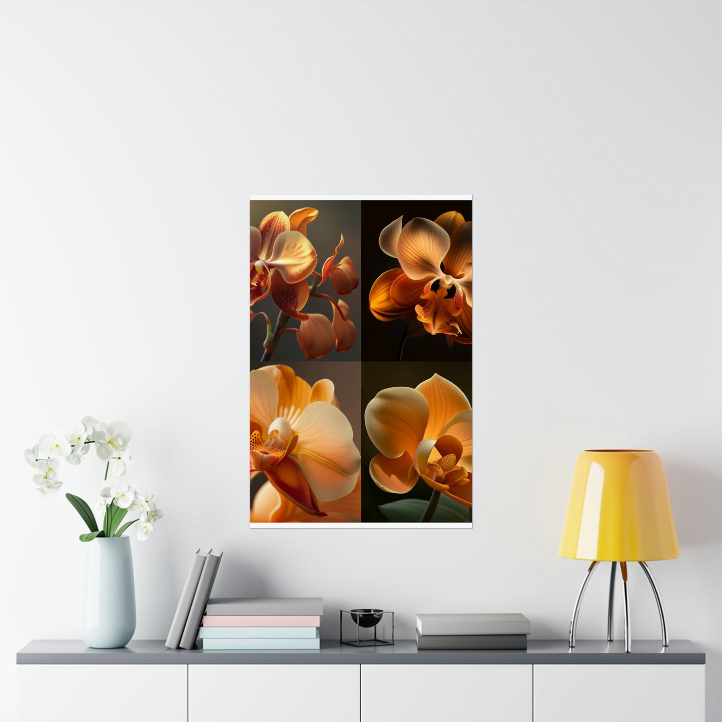 Premium Matte Vertical Posters Orange Orchid 5