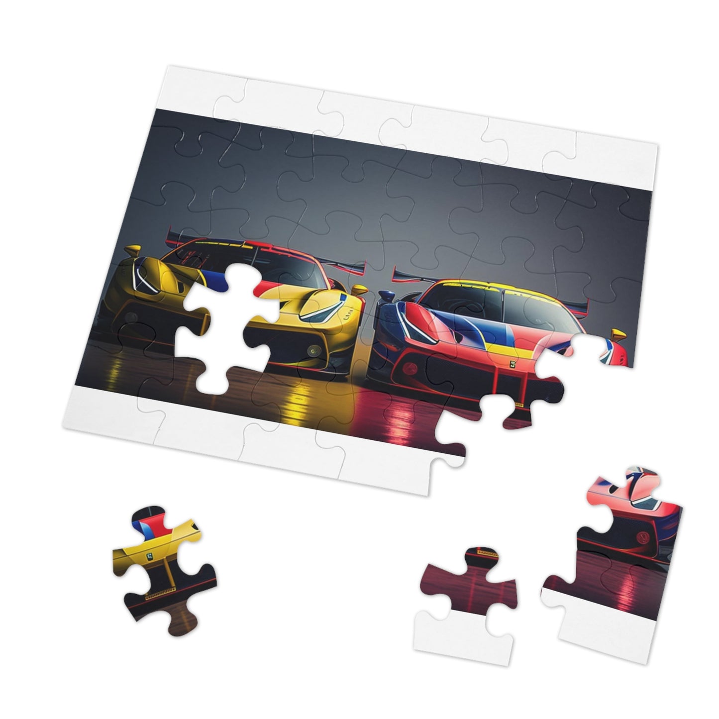 Jigsaw Puzzle (30, 110, 252, 500,1000-Piece) Ferrari Red Blue 1