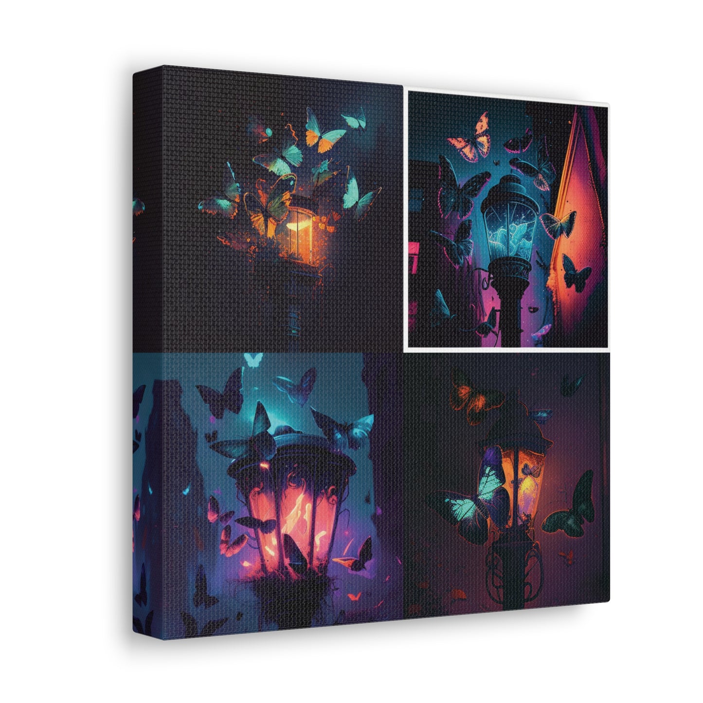 Canvas Gallery Wraps Street Light Butterfly 5