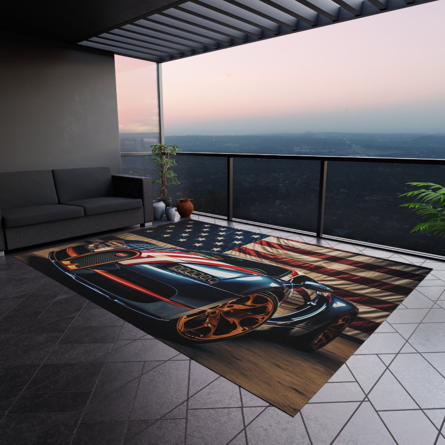 Outdoor Rug  Bugatti Flag American 4