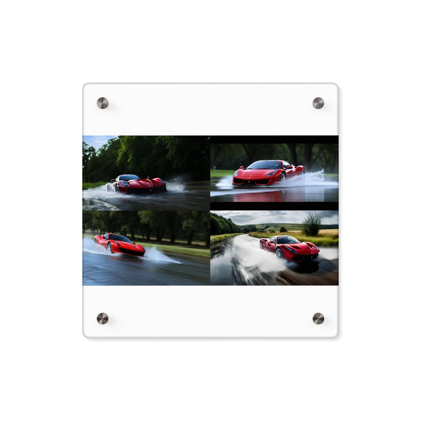 Acrylic Wall Art Panels Water Ferrari Splash 5