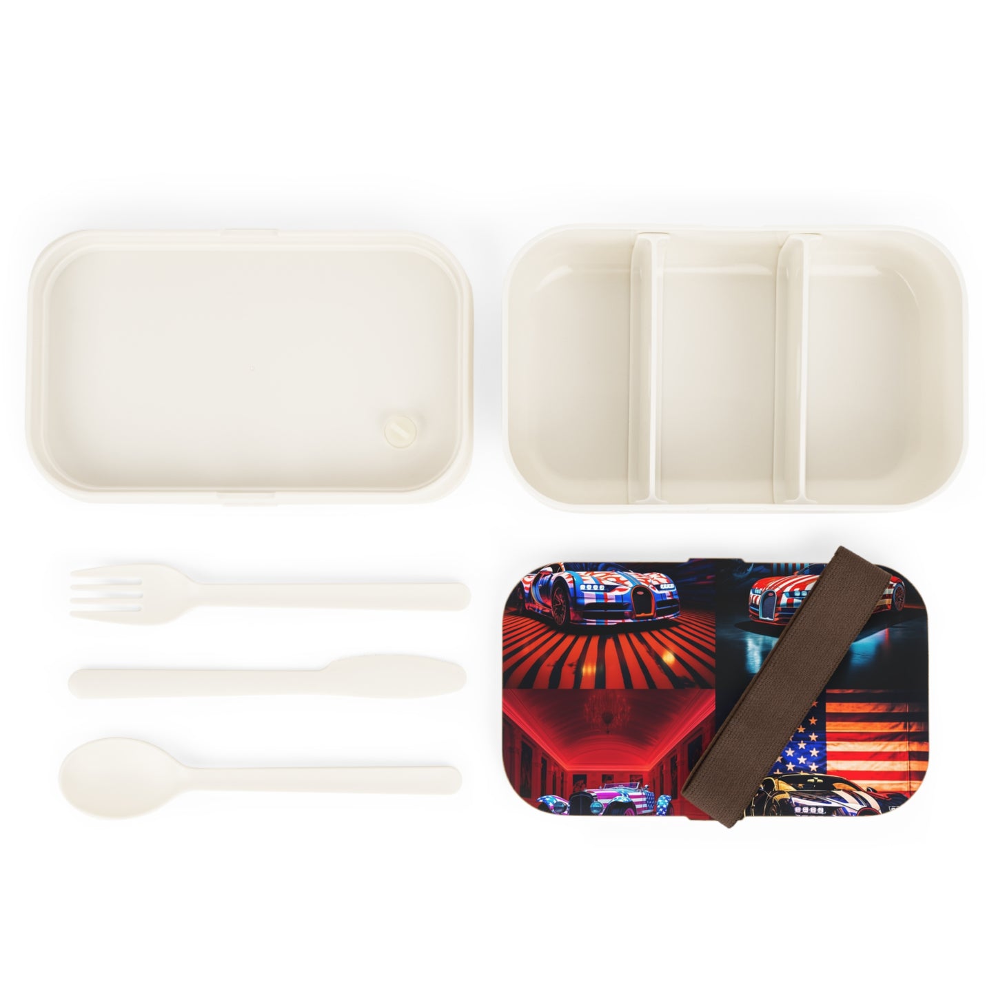 Bento Lunch Box Macro Bugatti American Flag 5