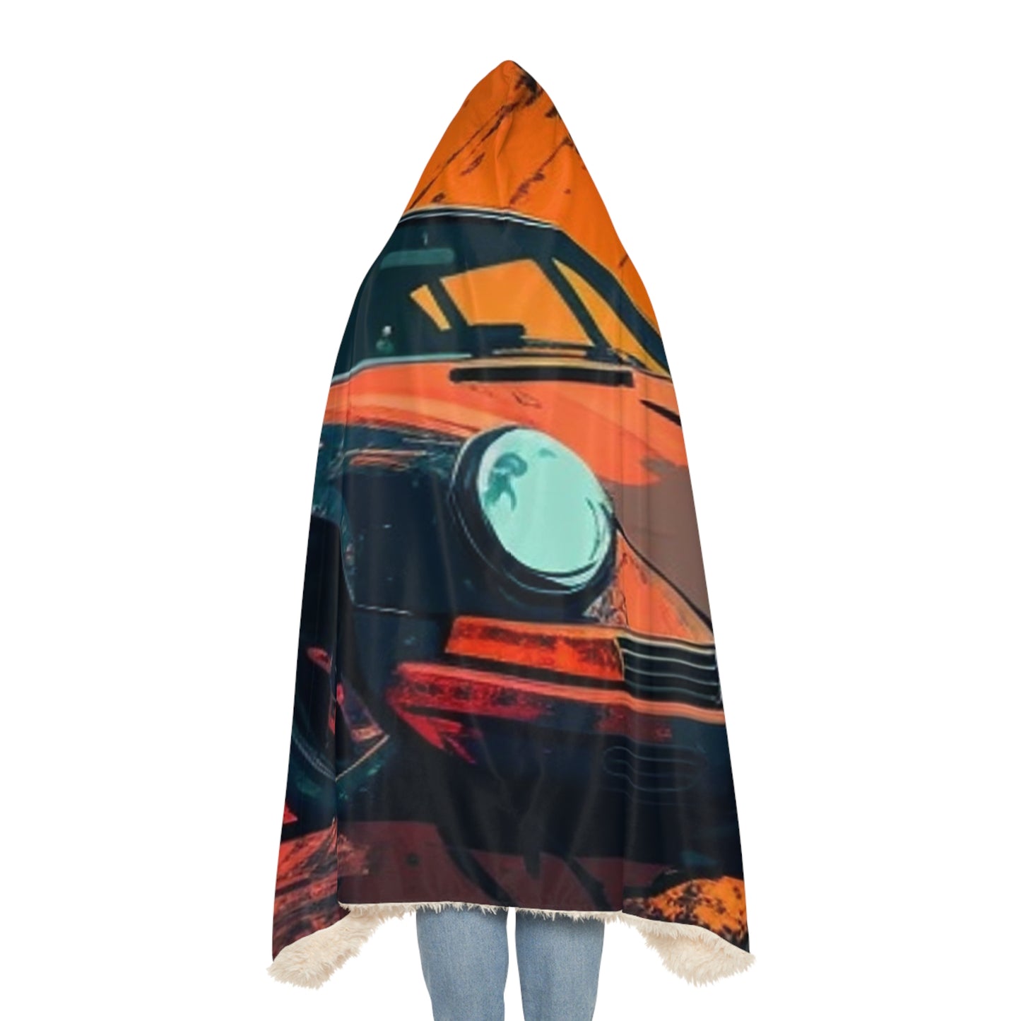 Snuggle Hooded Blanket Porsche Abstract 3