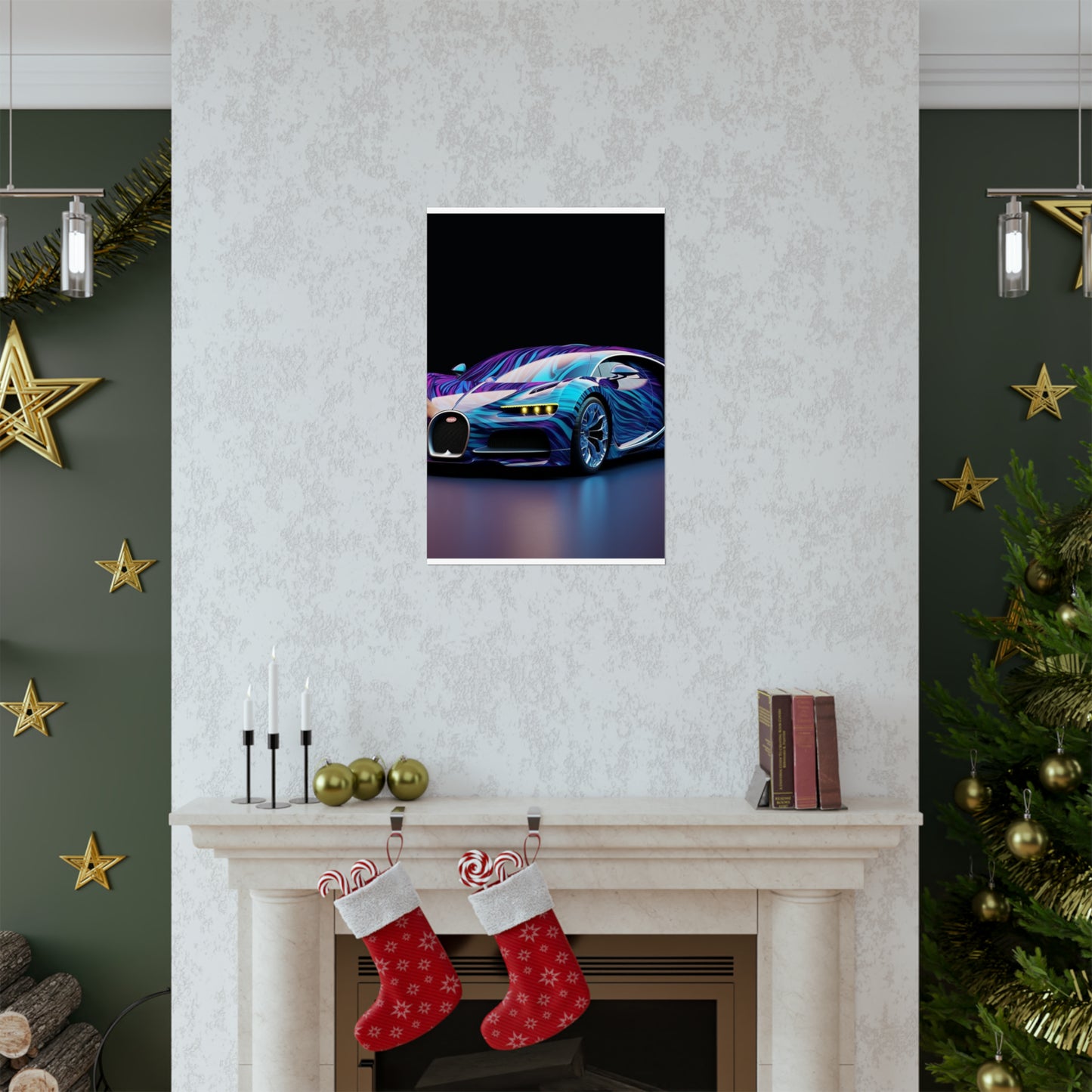 Premium Matte Vertical Posters Bugatti Abstract Flair 3