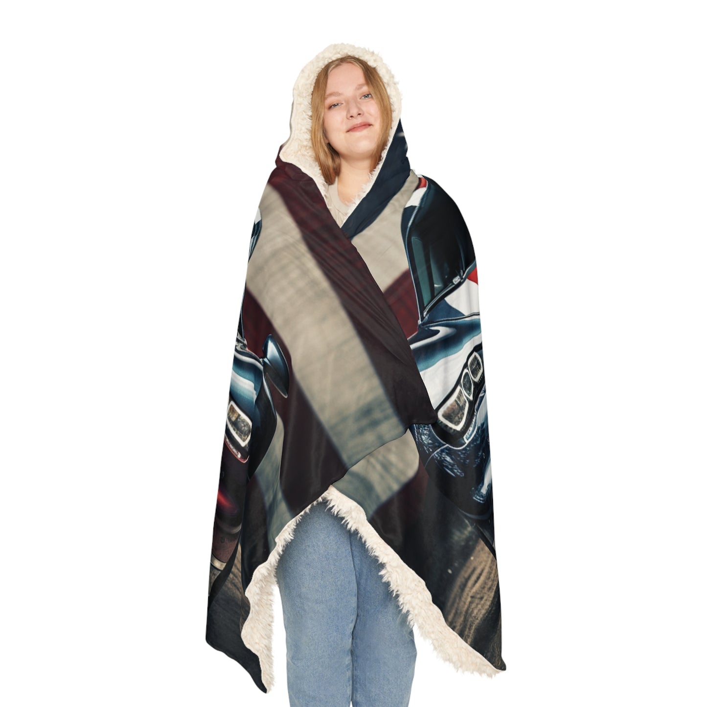 Snuggle Hooded Blanket Bugatti Flag 2