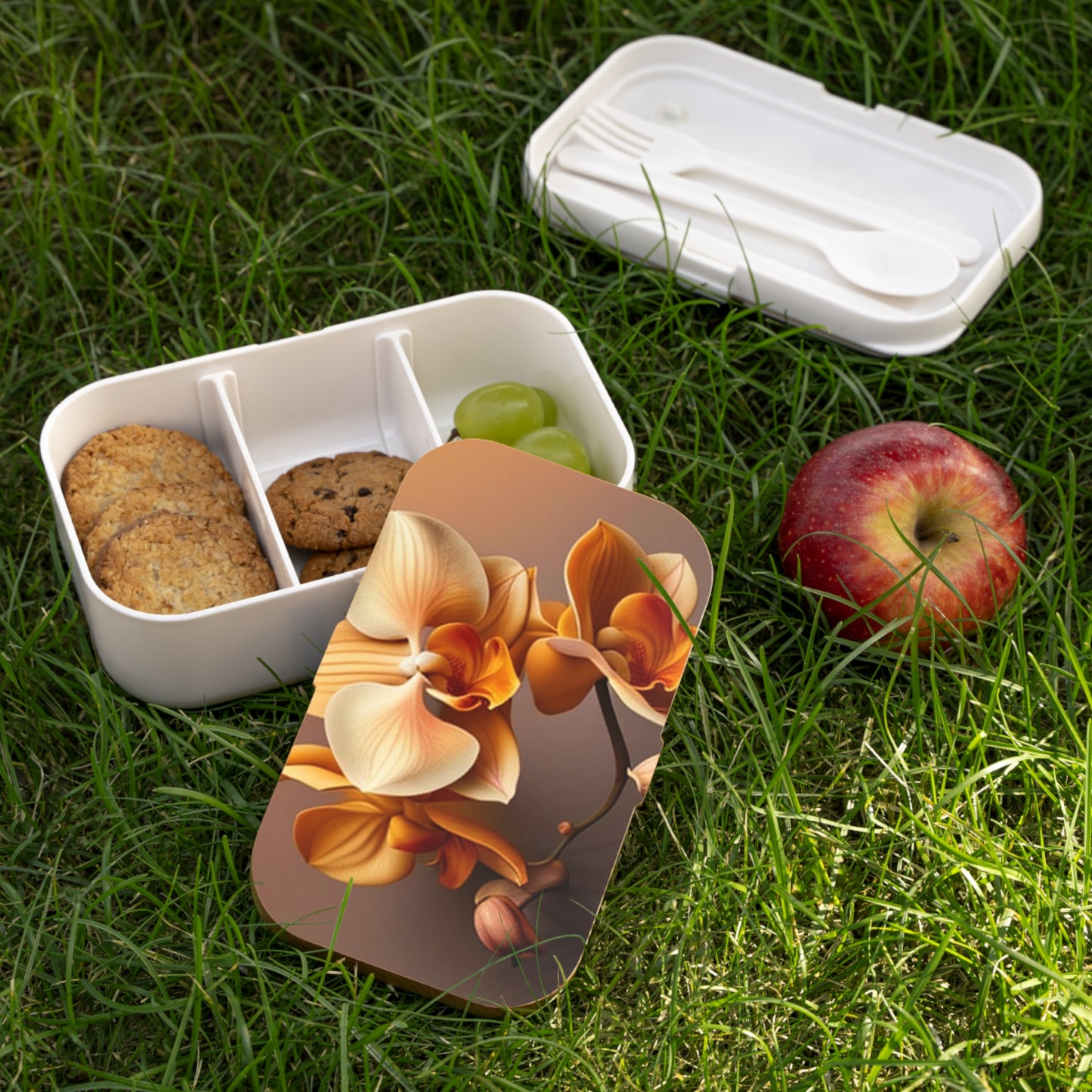 Bento Lunch Box orchid pedals 2