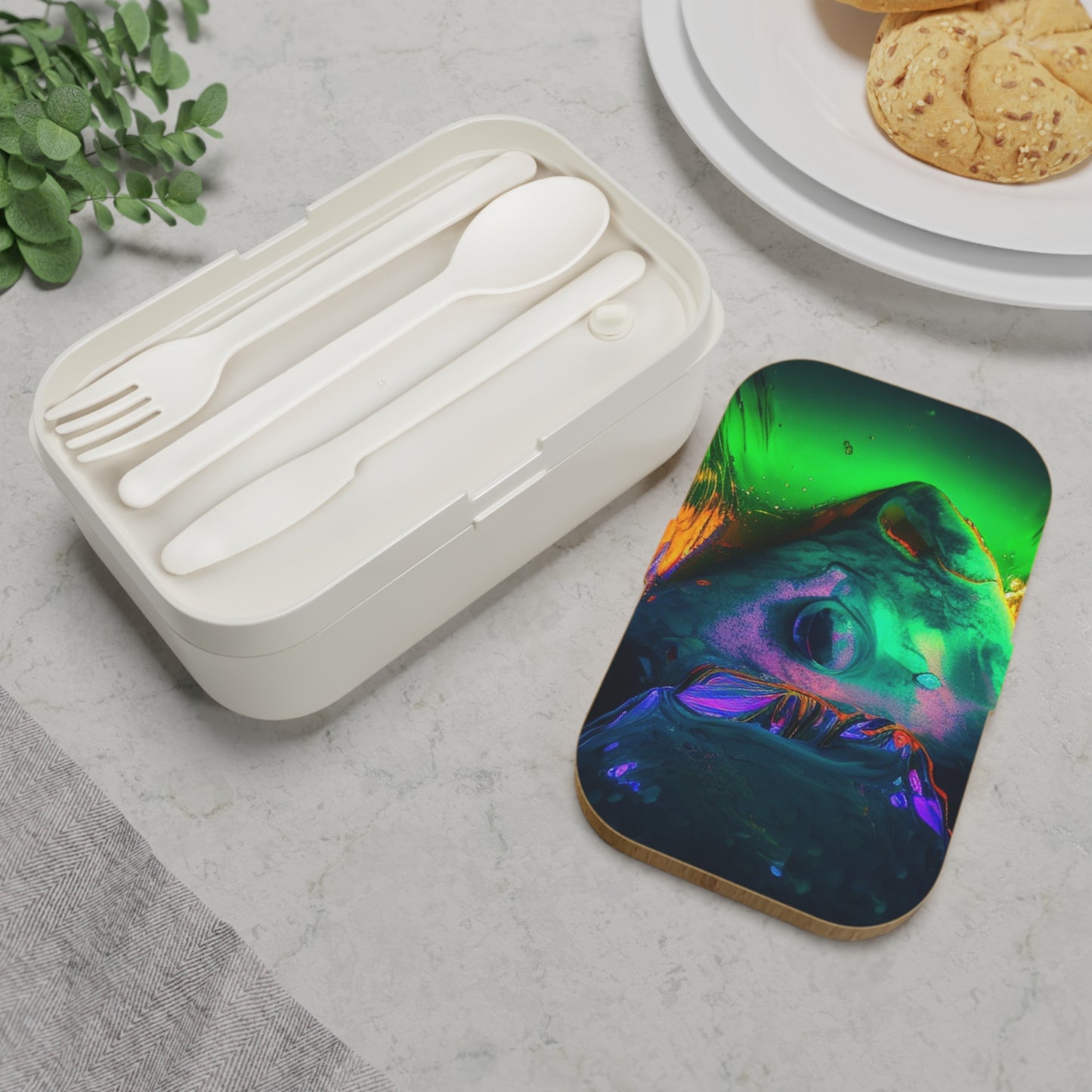 Bento Lunch Box Florescent Glow 1