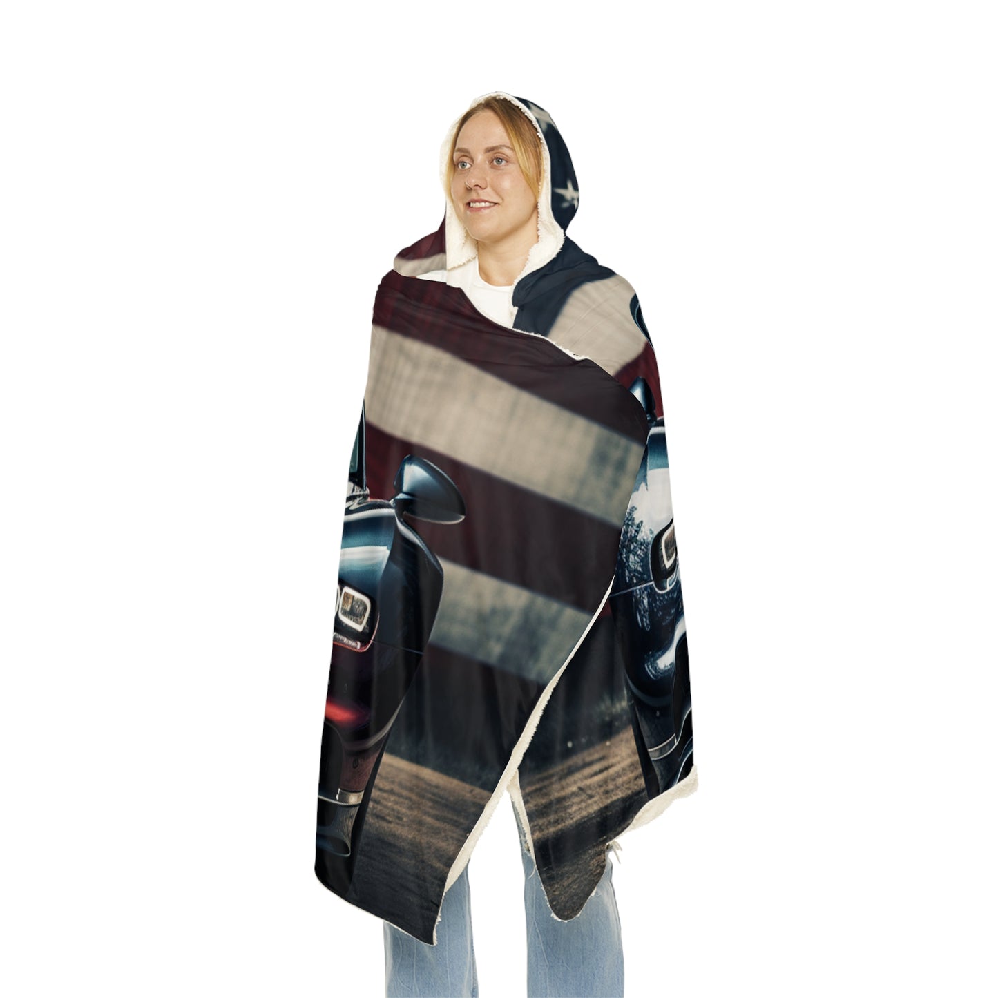 Snuggle Hooded Blanket Bugatti Flag 2