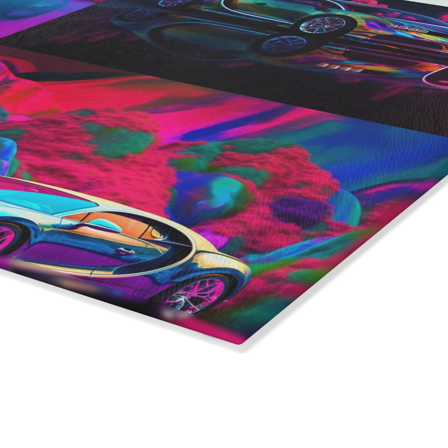 Glass Cutting Board Florescent Bugatti Flair 5