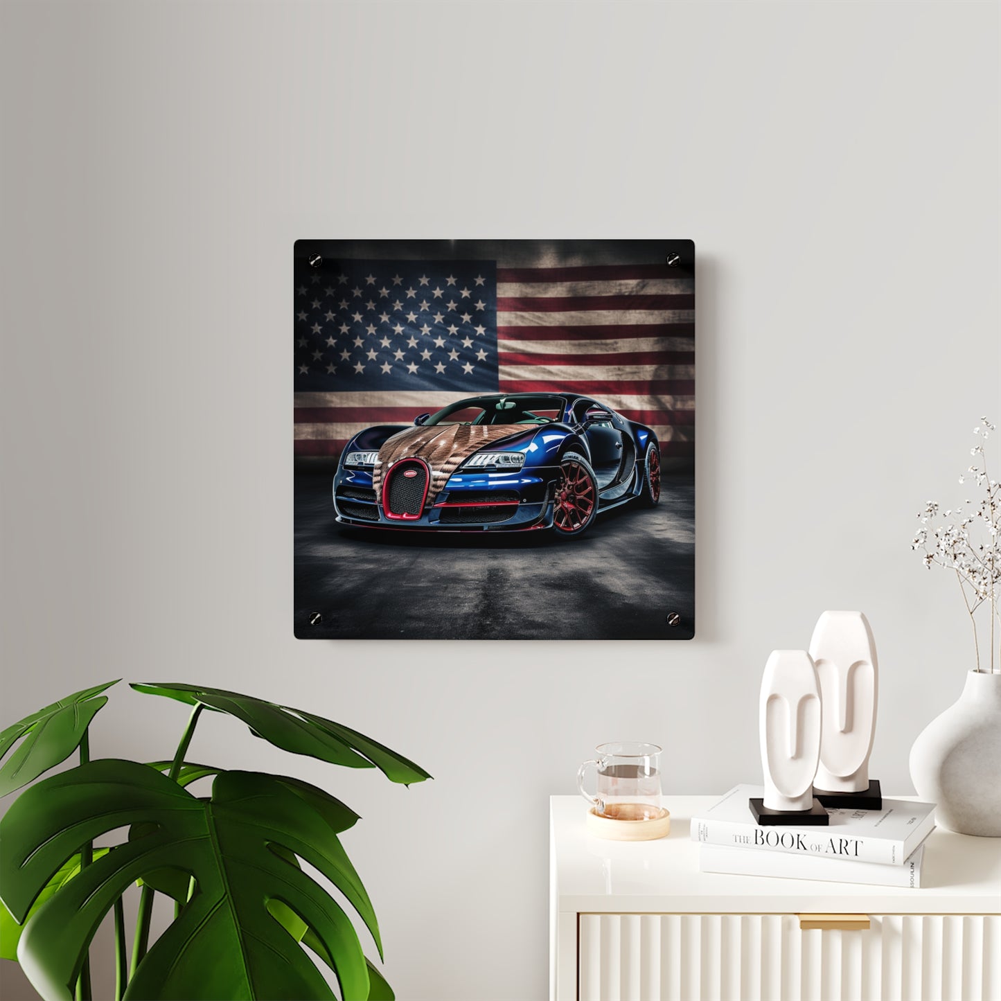 Acrylic Wall Art Panels Bugatti American Flag 4