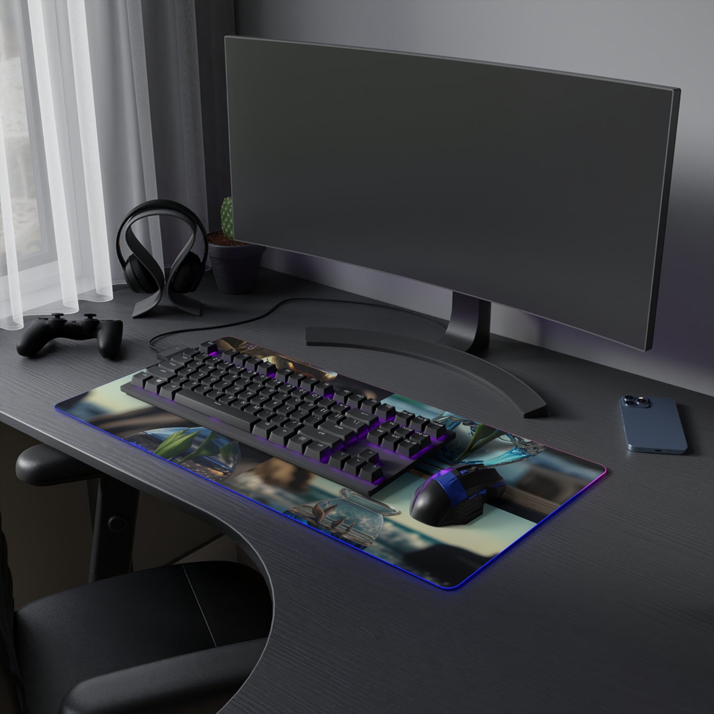 LED Gaming Mouse Pad The Bluebell 5