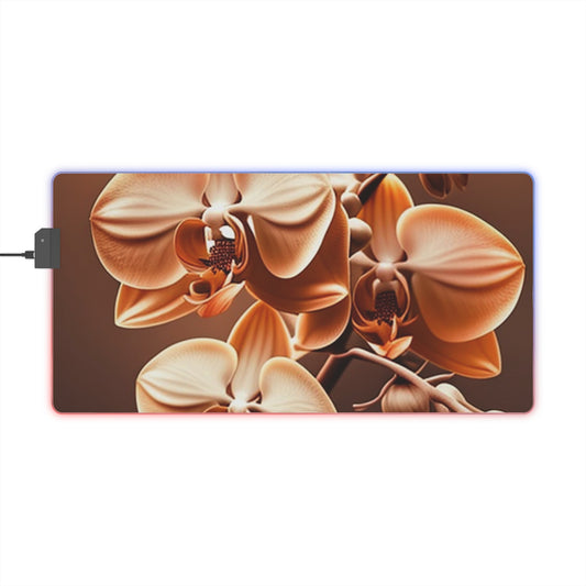 LED Gaming Mouse Pad orchid pedals 3