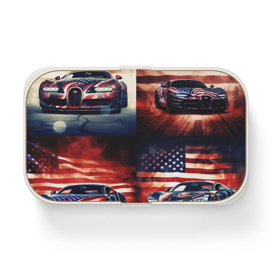 Bento Lunch Box Abstract American Flag Background Bugatti 5