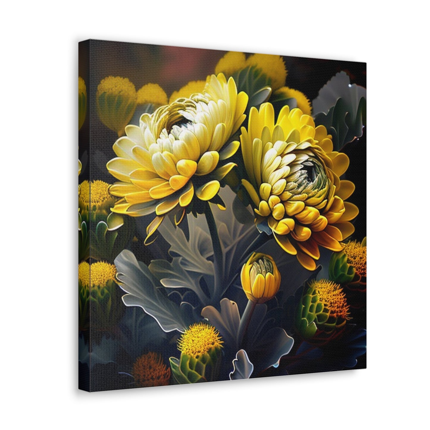 Canvas Gallery Wraps Yellow Hermosas Flores Amarillas 2
