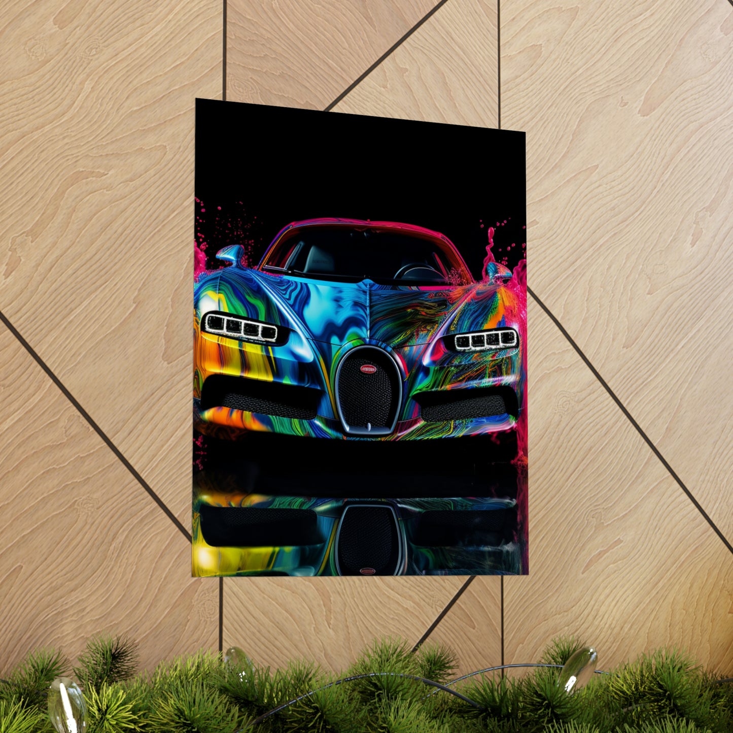 Premium Matte Vertical Posters Bugatti Water 4