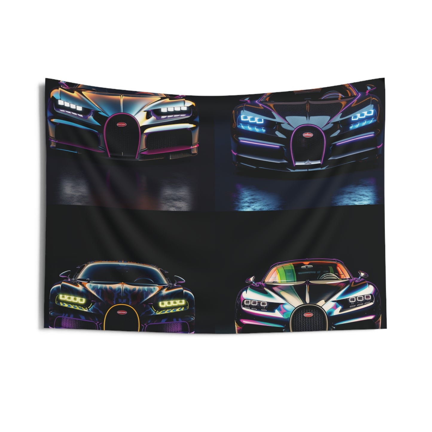 Indoor Wall Tapestries Hyper Bugatti Chiron 5