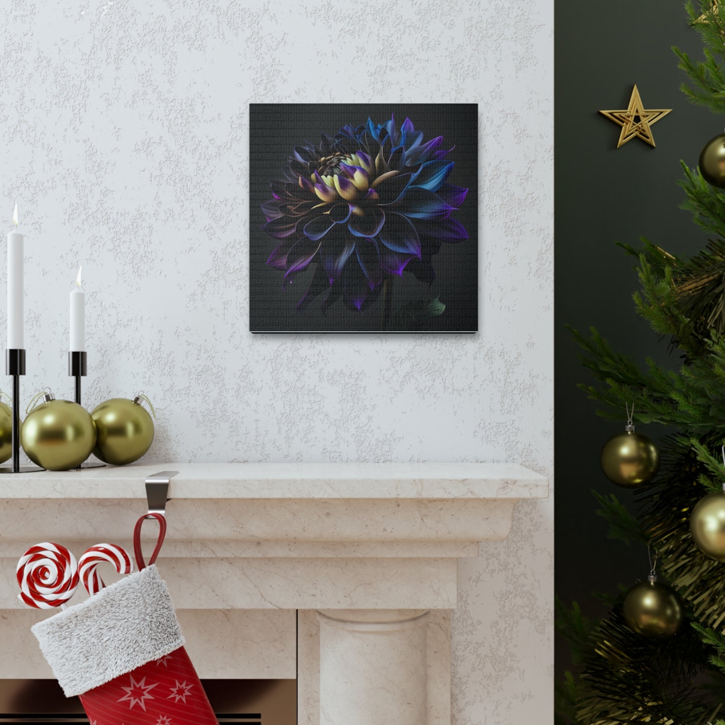 Canvas Gallery Wraps Dahlia Purple 1
