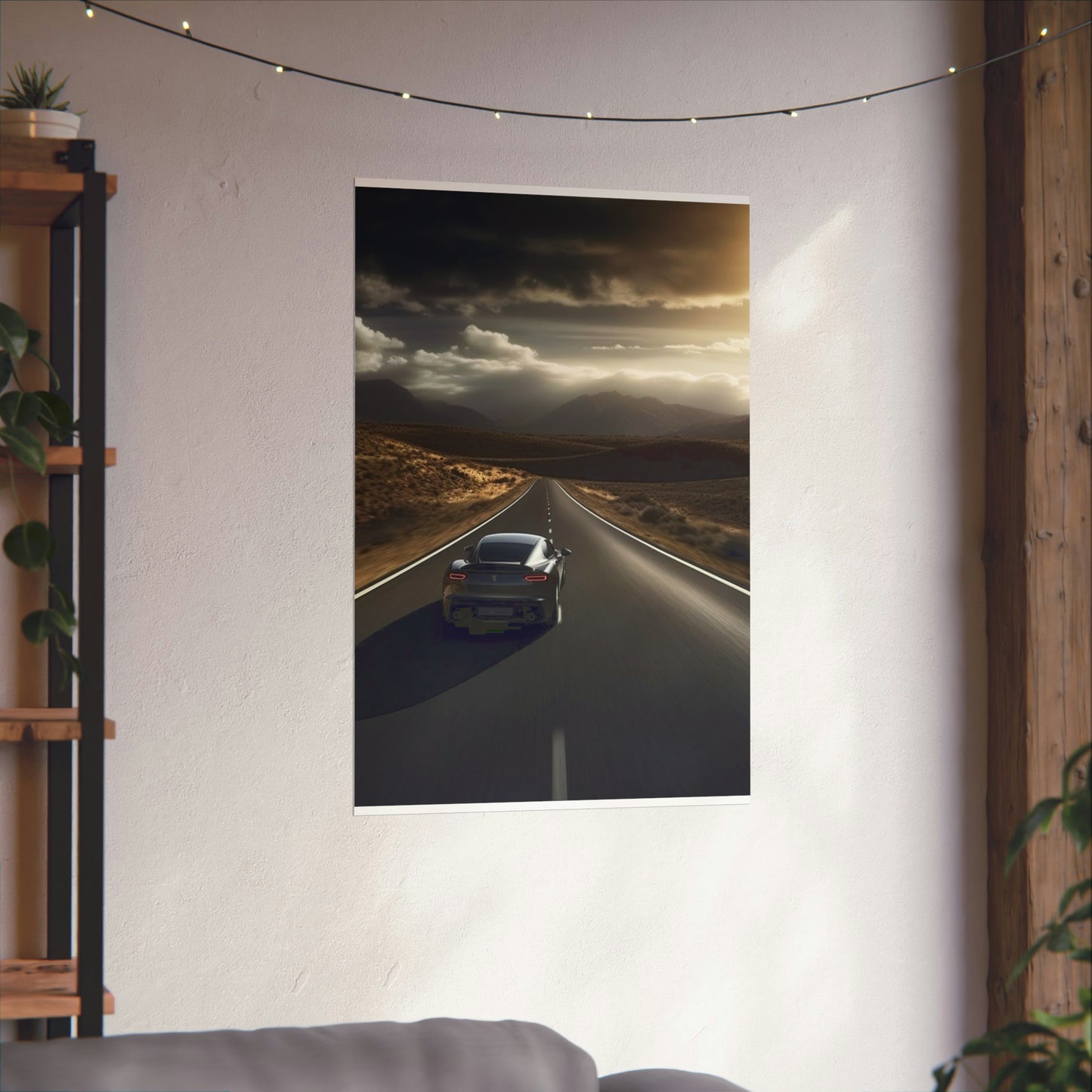 Premium Matte Vertical Posters Ferrari Road 3