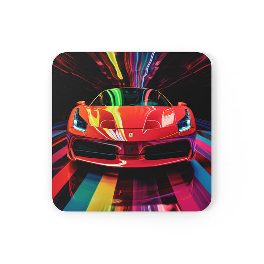 Corkwood Coaster Set Ferrari Flair Macro 3