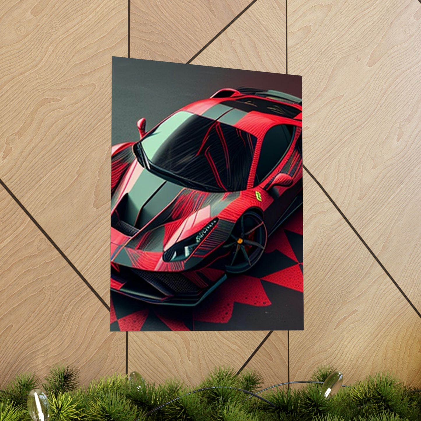 Premium Matte Vertical Posters Ferrari Hyper 2