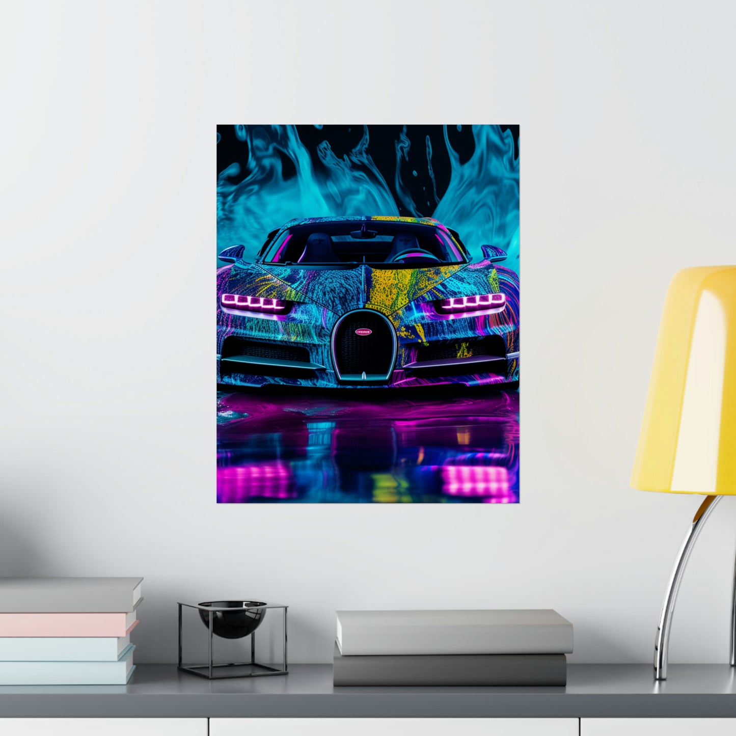 Premium Matte Vertical Posters Bugatti Water 2