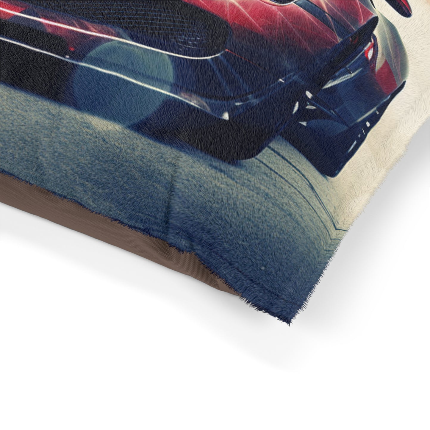 Pet Bed Abstract American Flag Background Bugatti 1