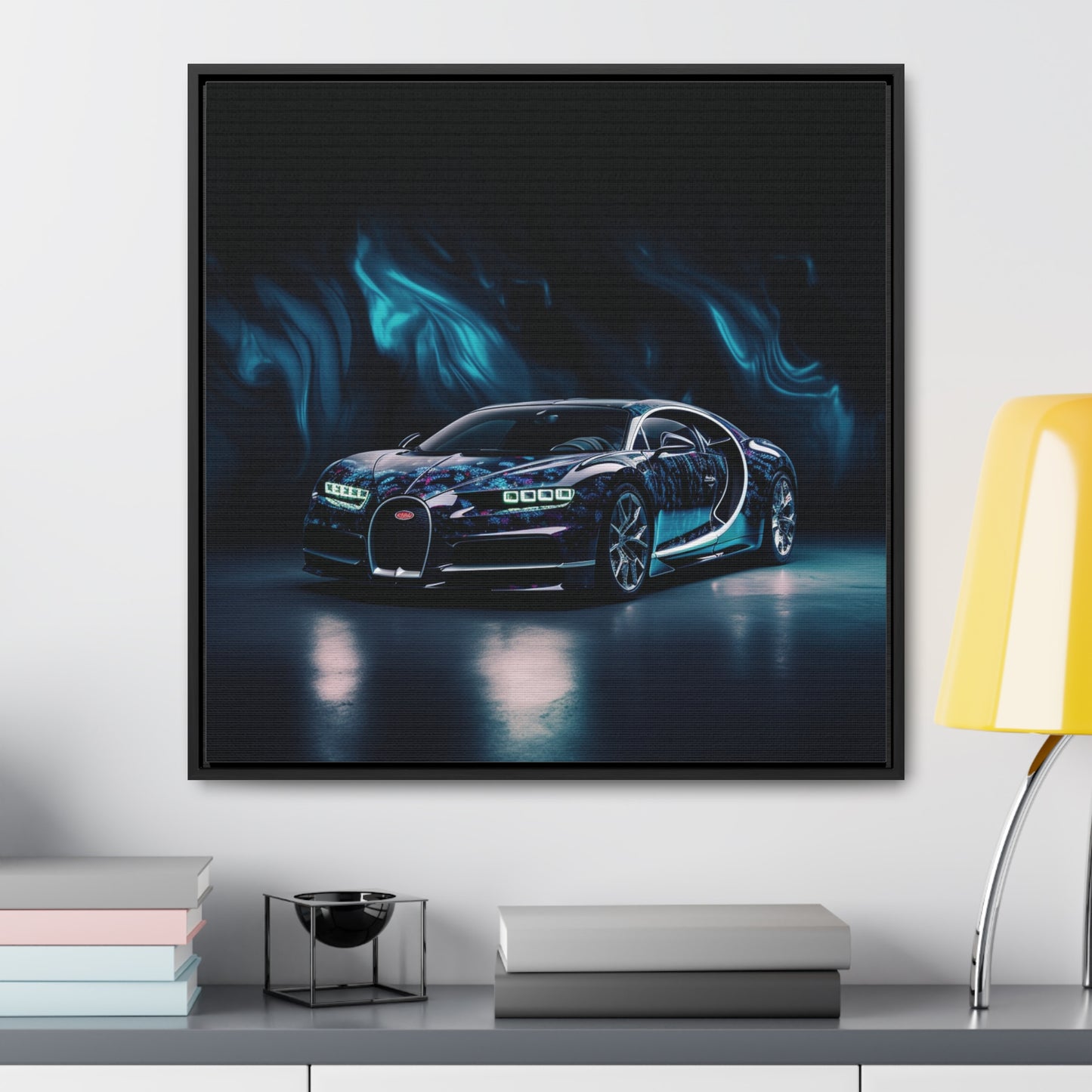 Gallery Canvas Wraps, Square Frame Hyper Bugatti 1