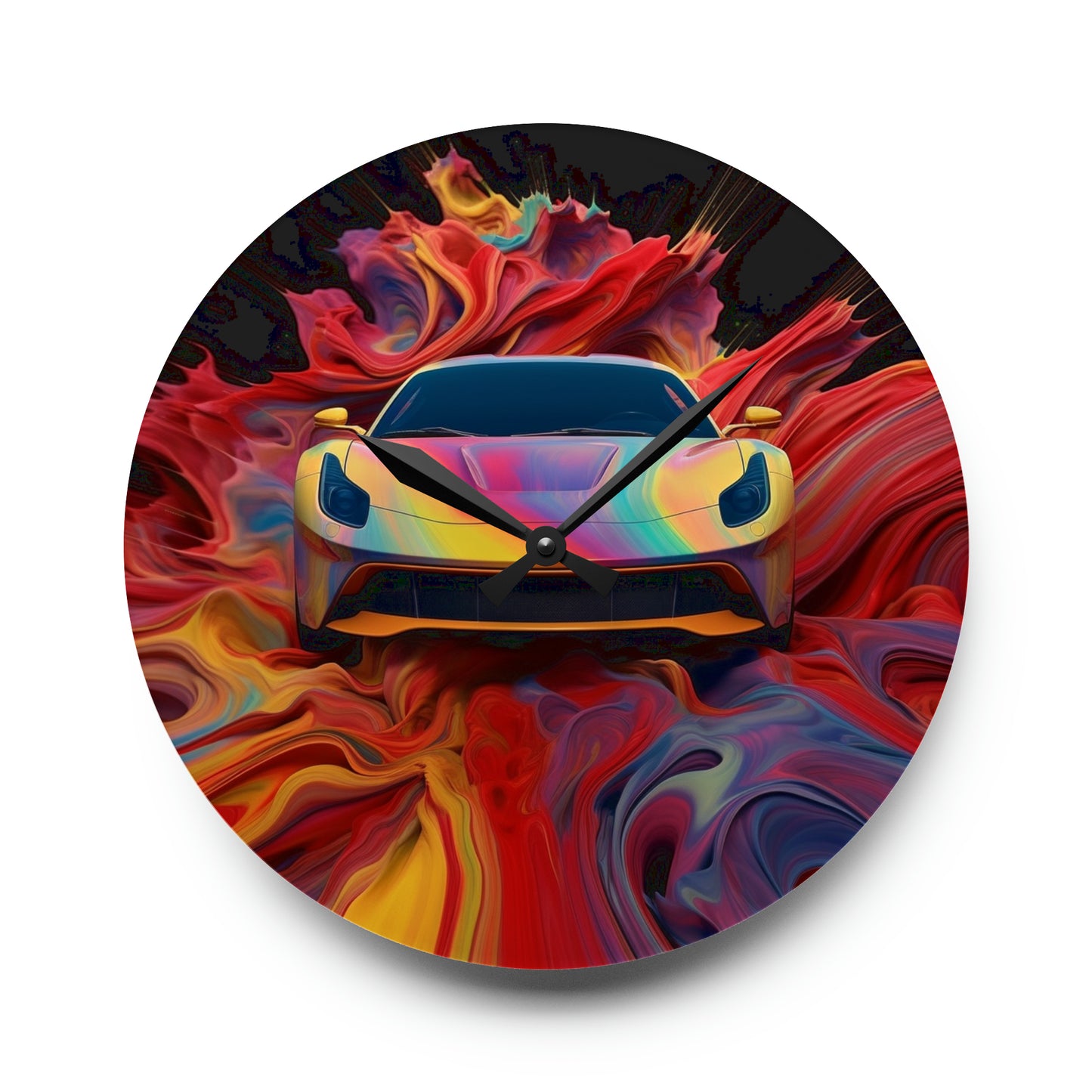 Acrylic Wall Clock Ferrari Water Fusion 1