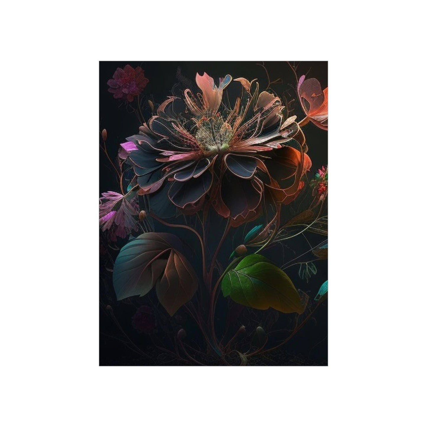 Premium Matte Vertical Posters Flower Arangment 2