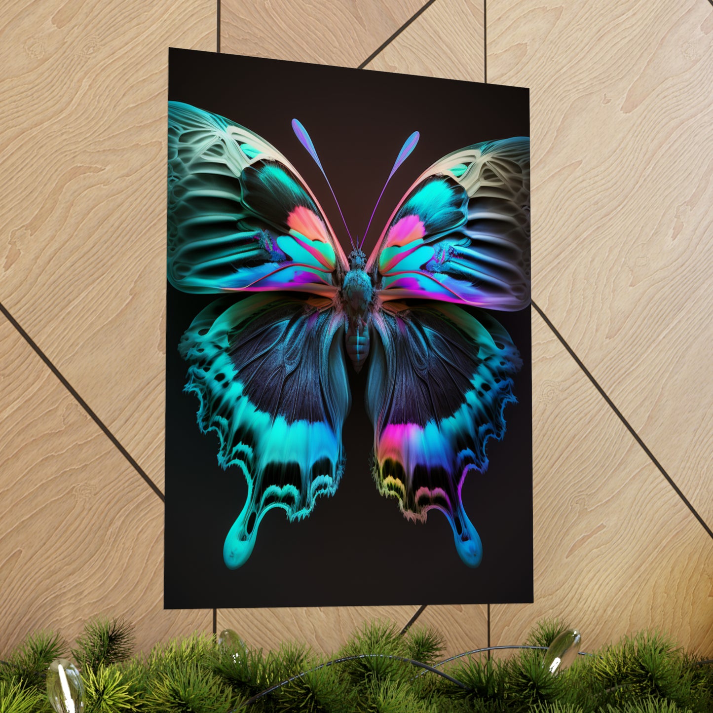 Premium Matte Vertical Posters Raw Florescent Glow 1