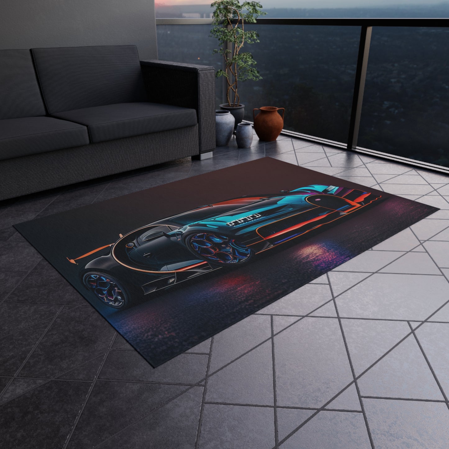 Outdoor Rug  Bugatti Chiron Super 1