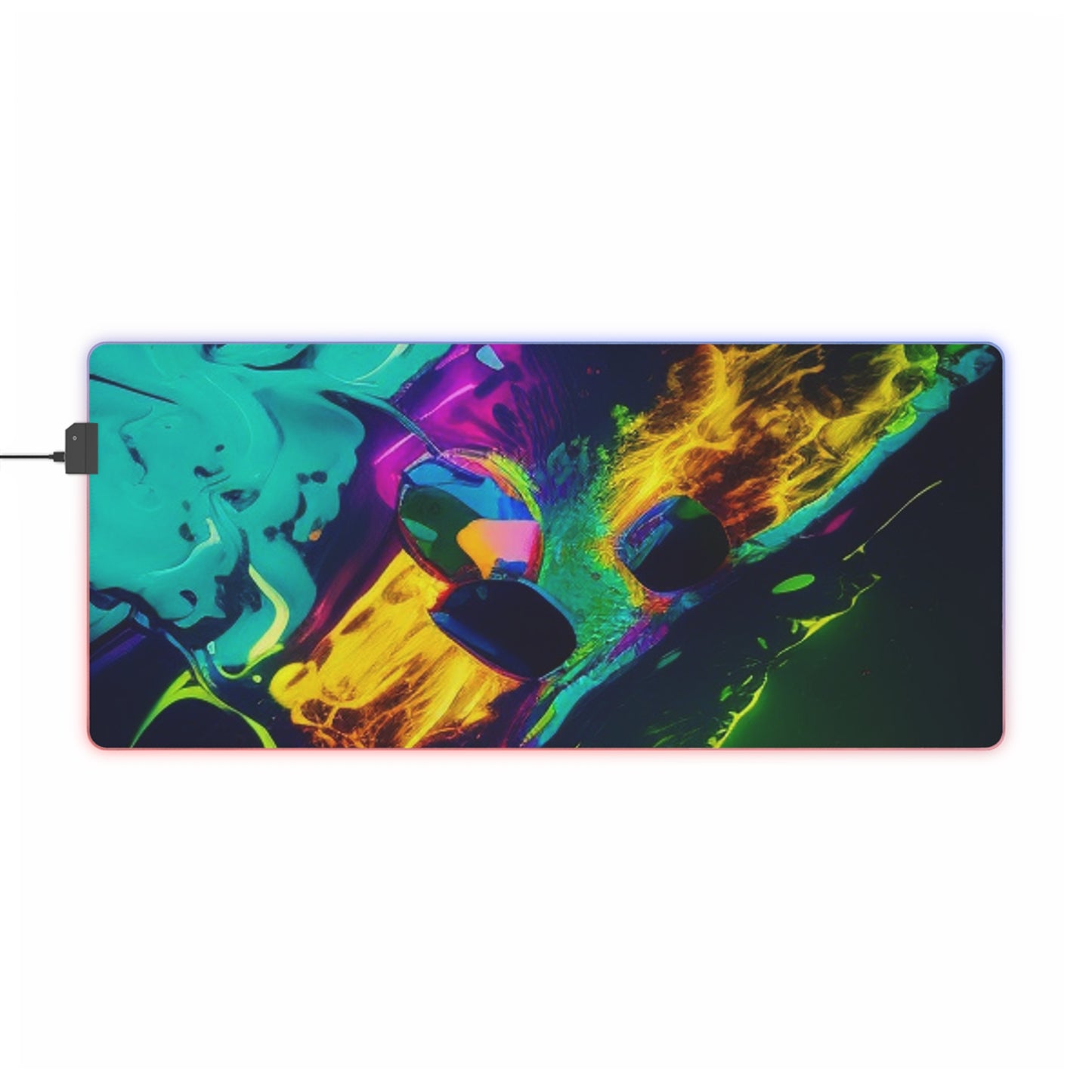 LED Gaming Mouse Pad Florescent Glow 4