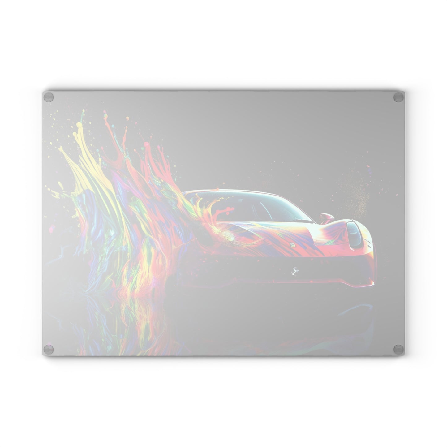 Glass Cutting Board Ferrari Fusion Water 3