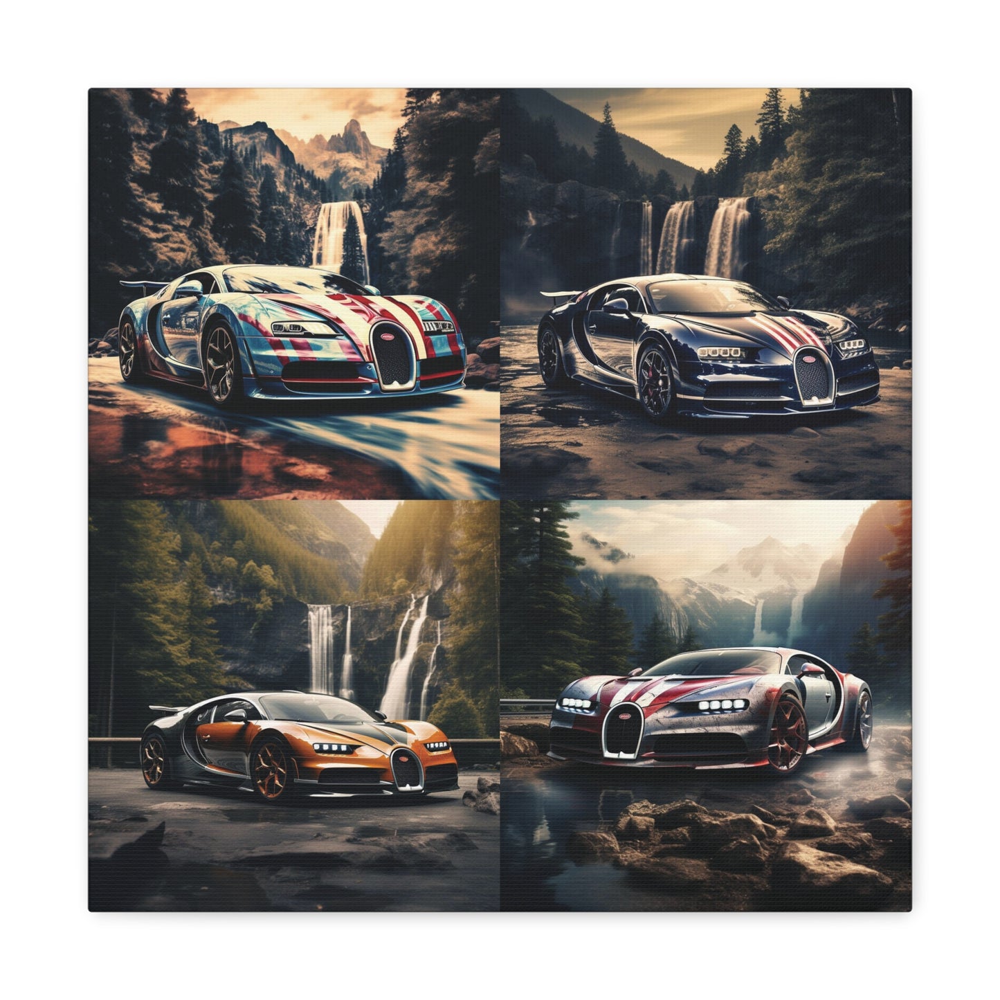 Canvas Gallery Wraps Bugatti Waterfall 5