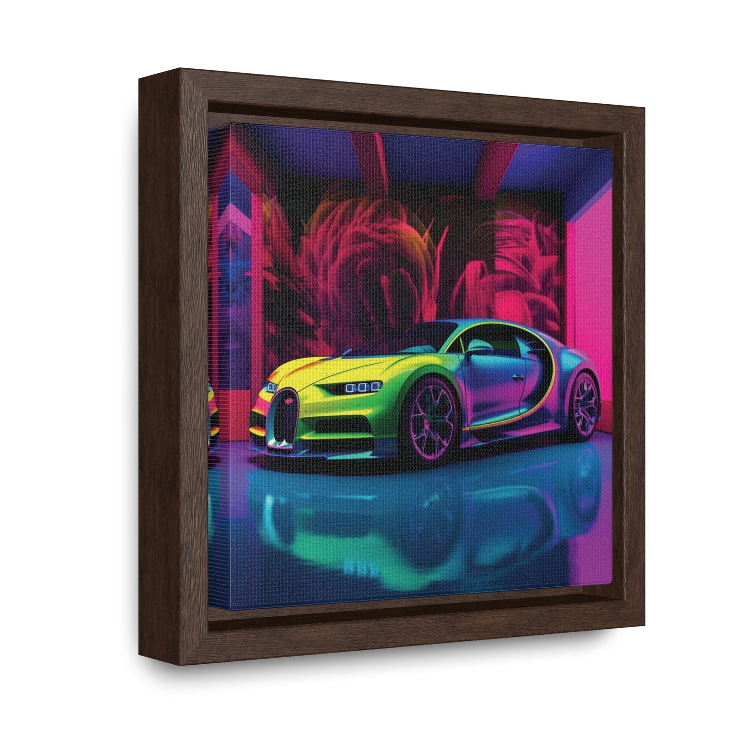 Gallery Canvas Wraps, Square Frame Florescent Bugatti Flair 1