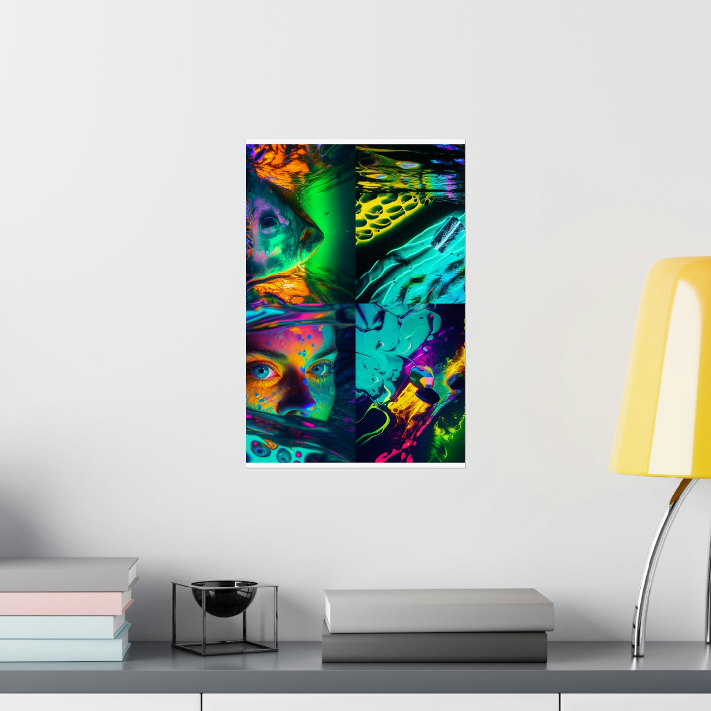 Premium Matte Vertical Posters Florescent Glow 5