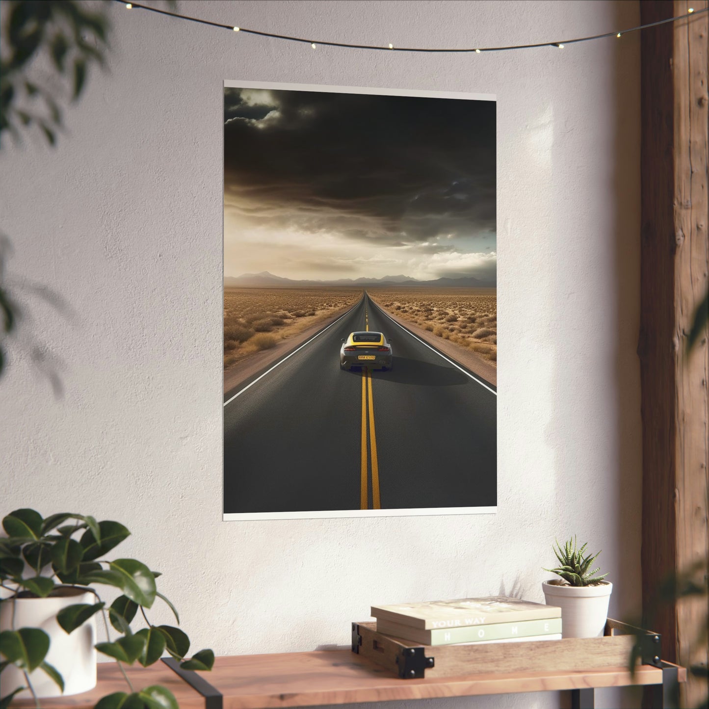 Premium Matte Vertical Posters Ferrari Road 2