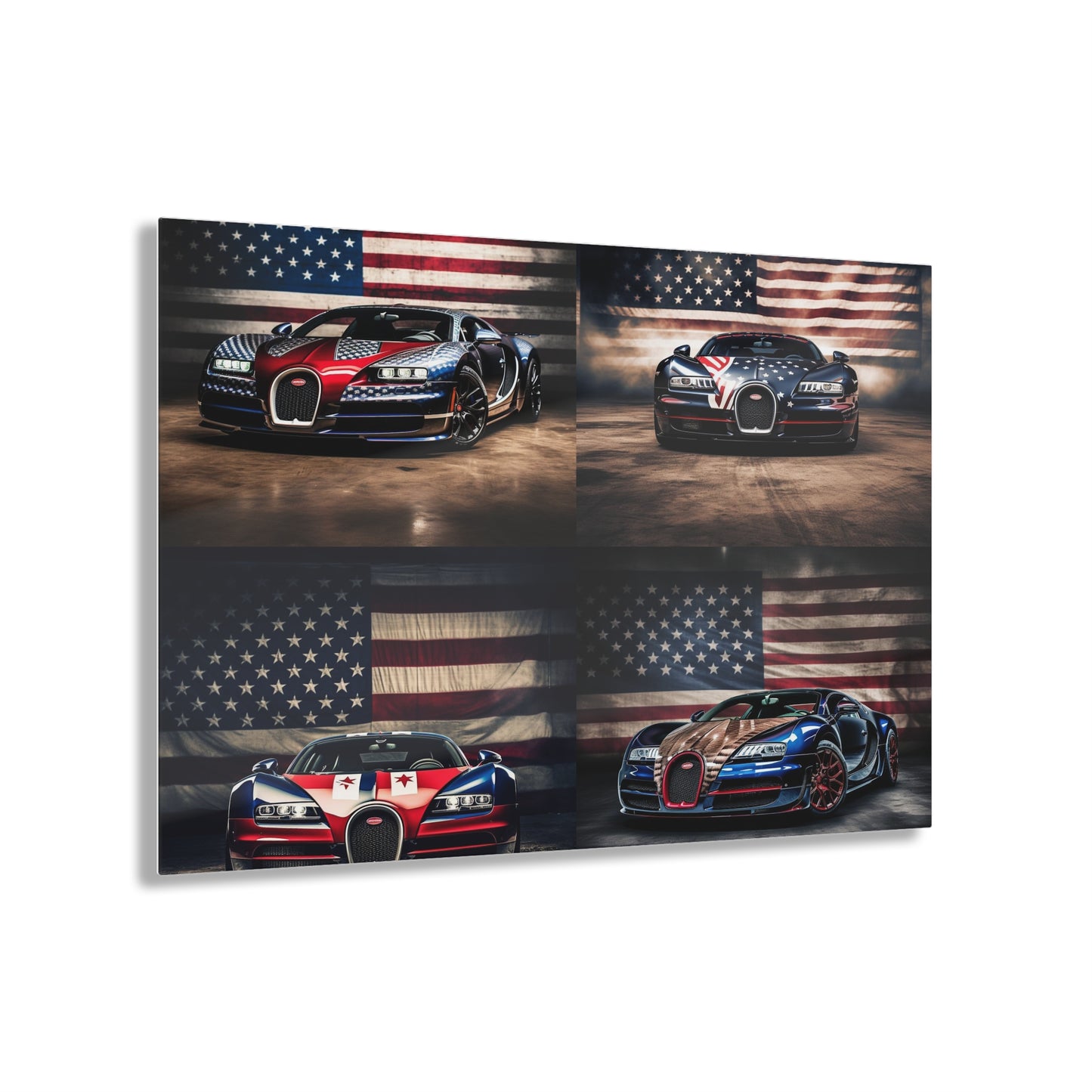 Acrylic Prints Bugatti American Flag 5