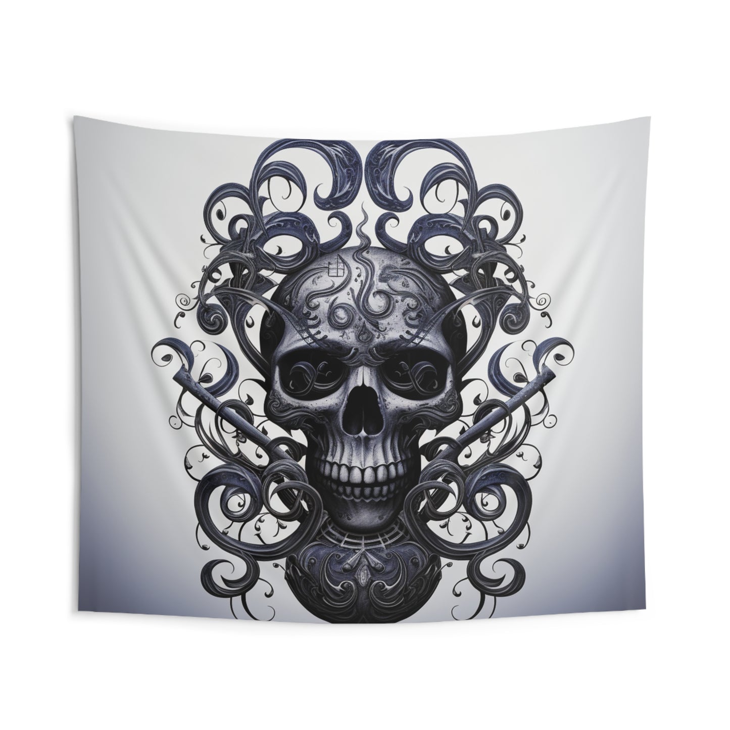 Indoor Wall Tapestries Skull Treble Clef 1