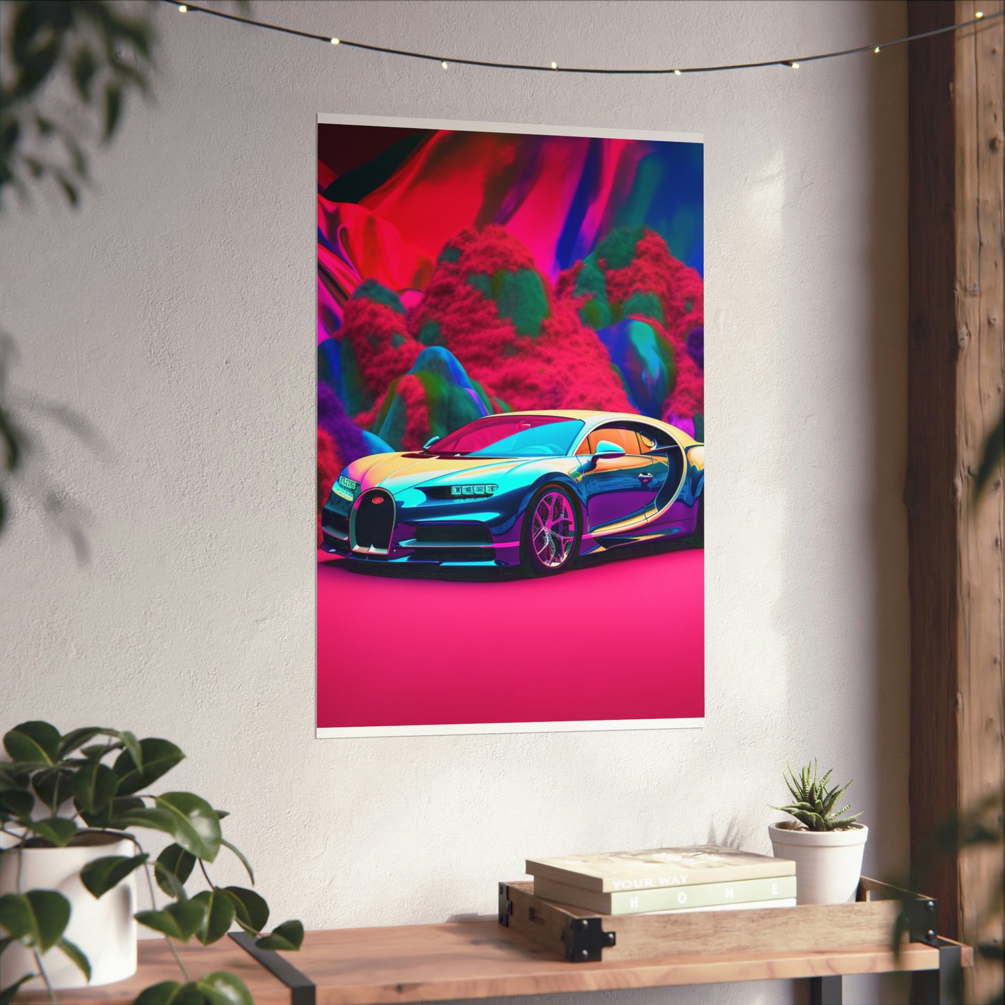 Premium Matte Vertical Posters Florescent Bugatti Flair 4