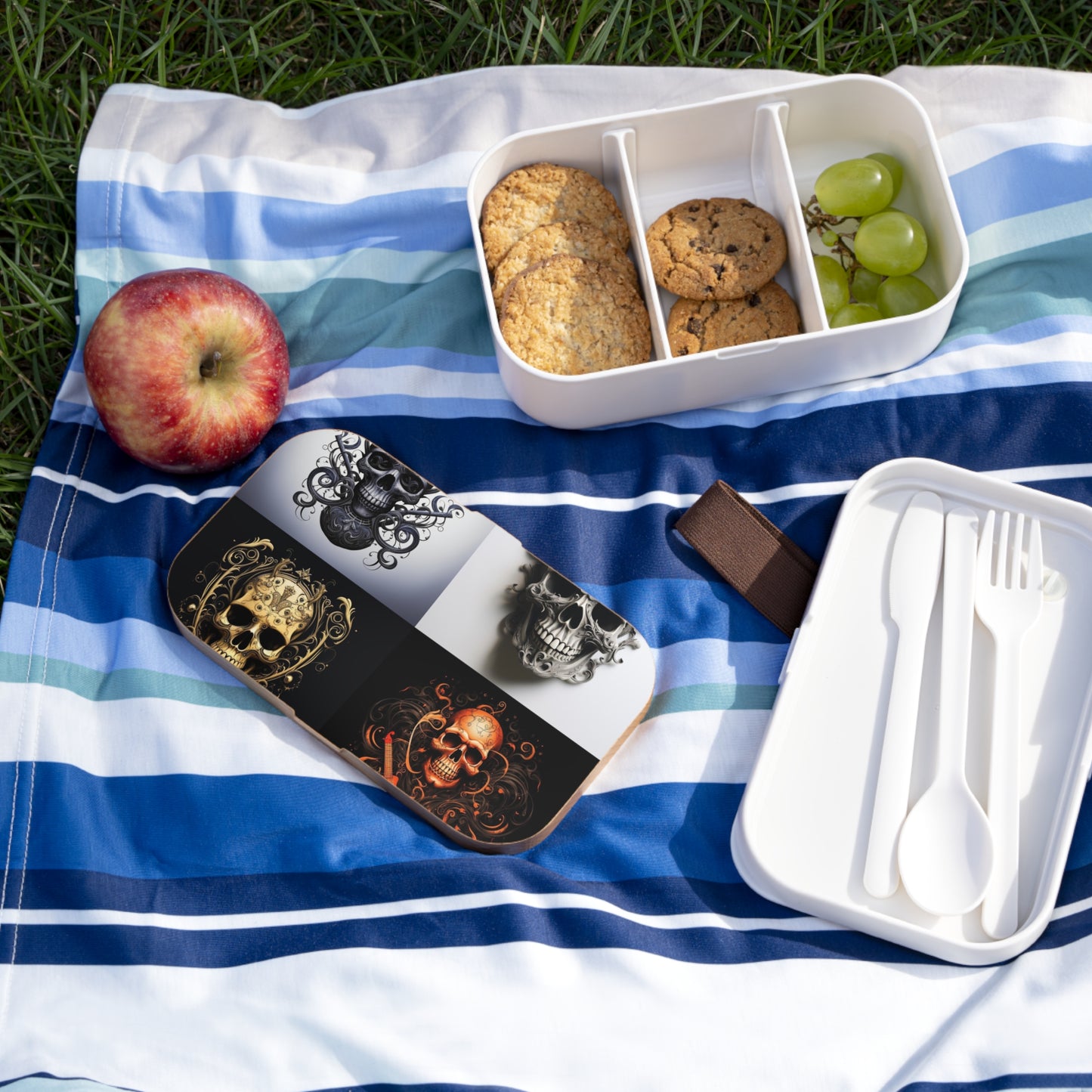 Bento Lunch Box Skull Treble Clef 5