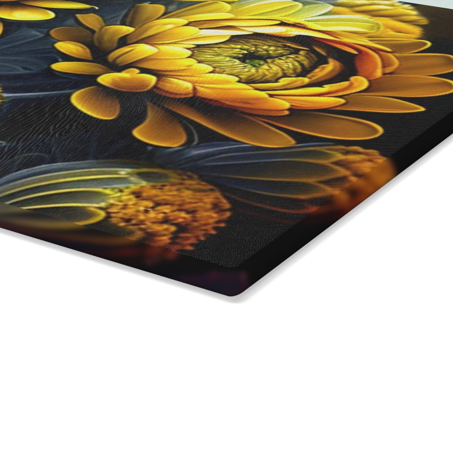 Glass Cutting Board Yellow Hermosas Flores Amarillas 4