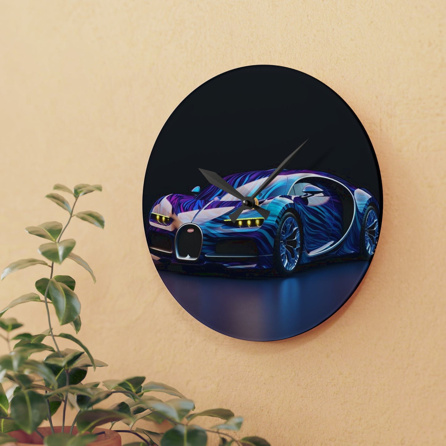 Acrylic Wall Clock Bugatti Abstract Flair 3