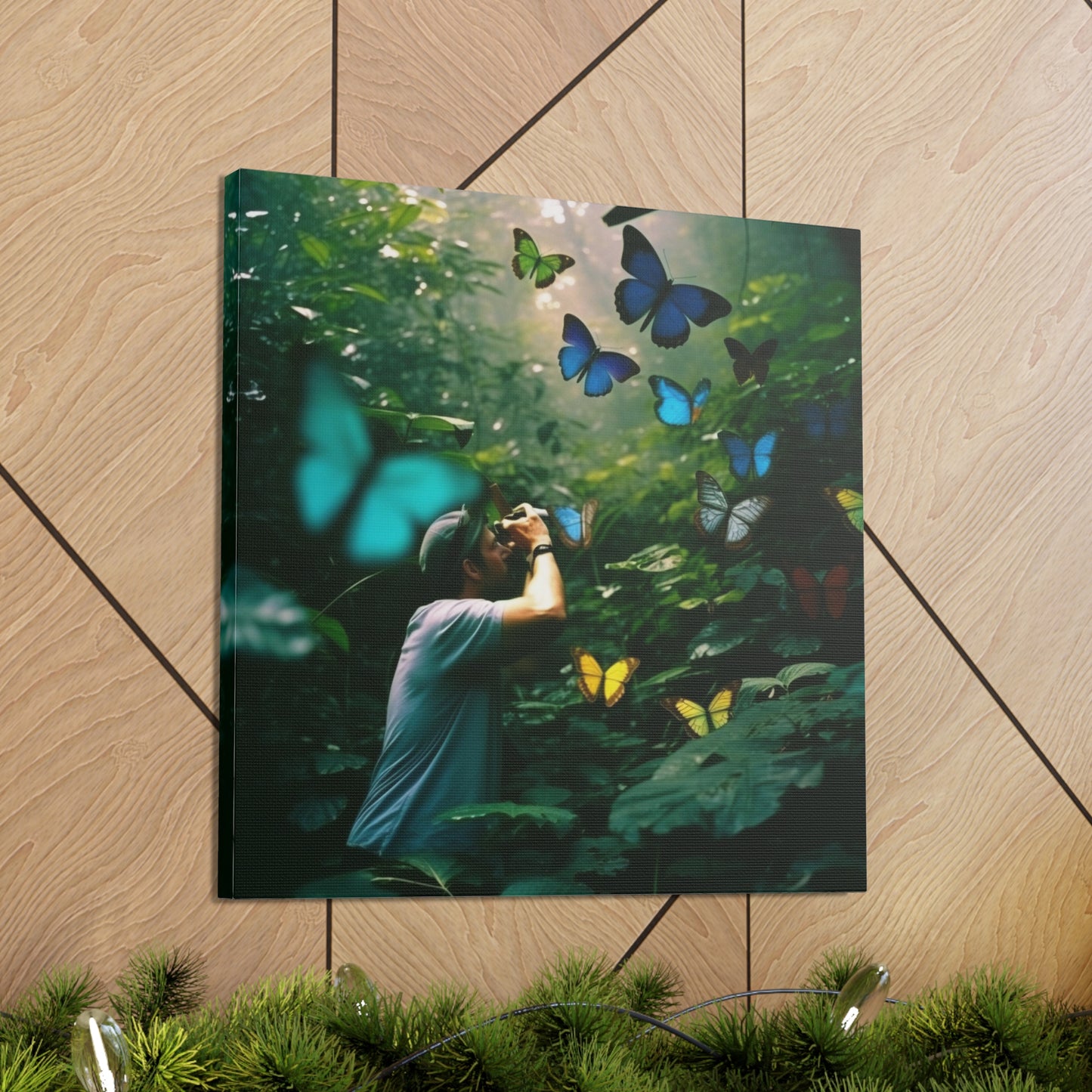 Canvas Gallery Wraps Jungle Butterfly 1