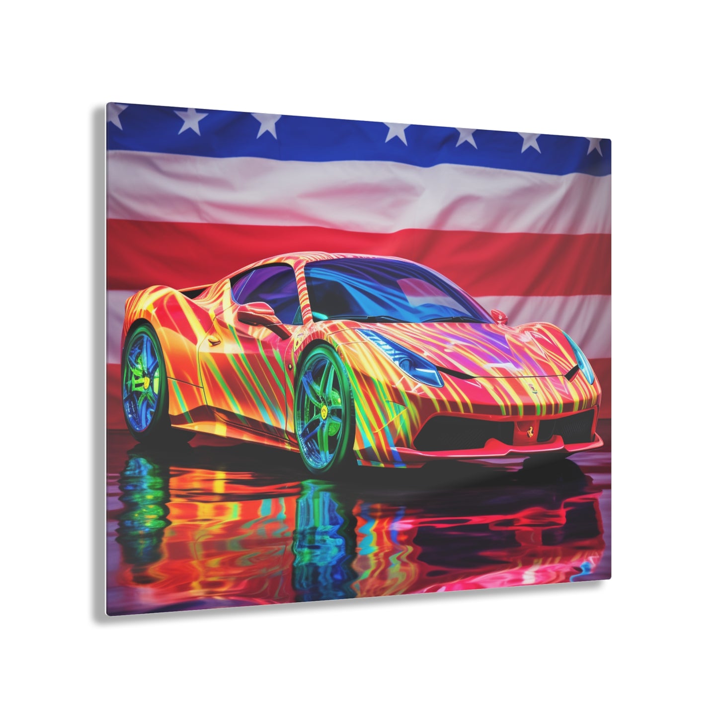 Acrylic Prints Hyper Colorfull Ferrari 4