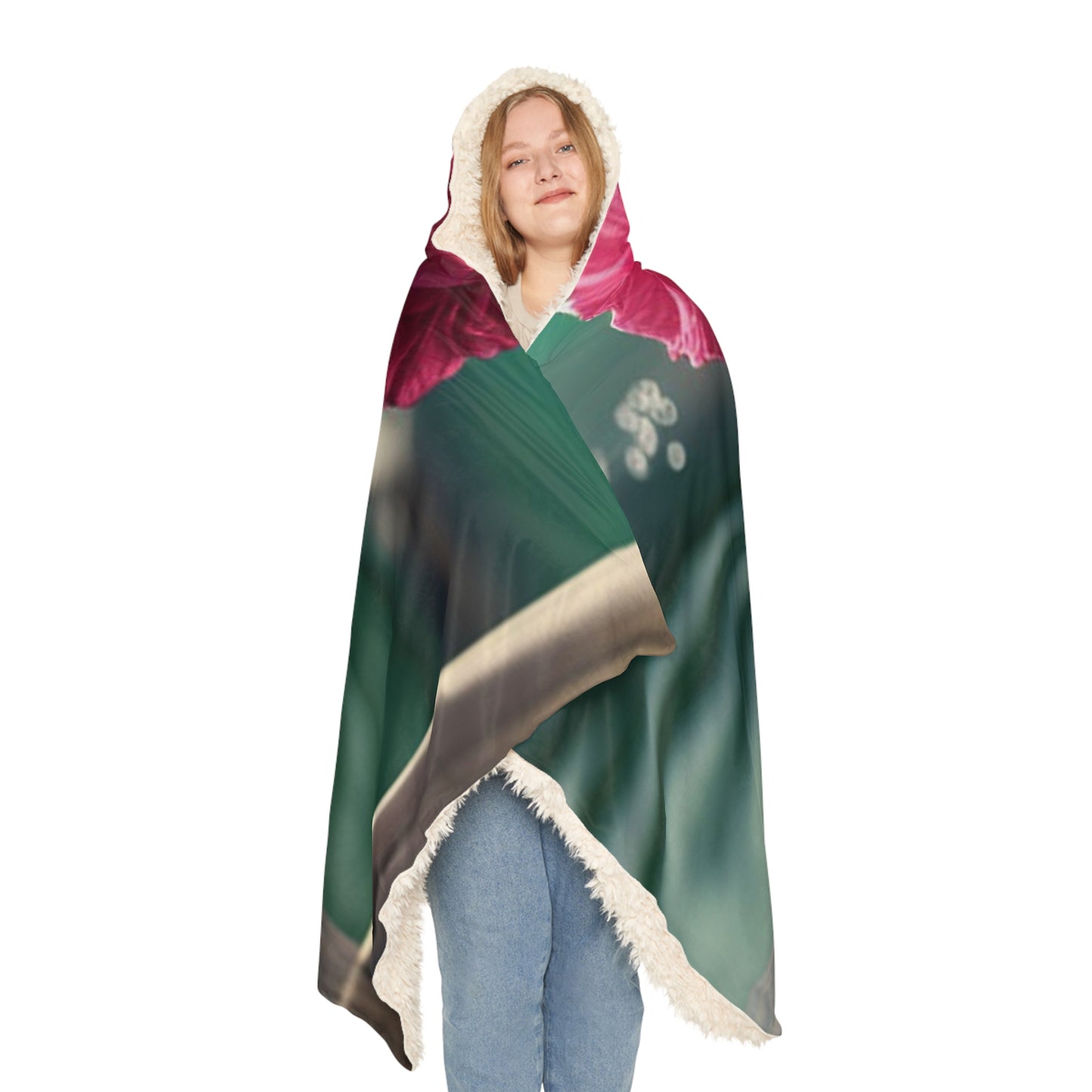 Snuggle Hooded Blanket Carnation 4