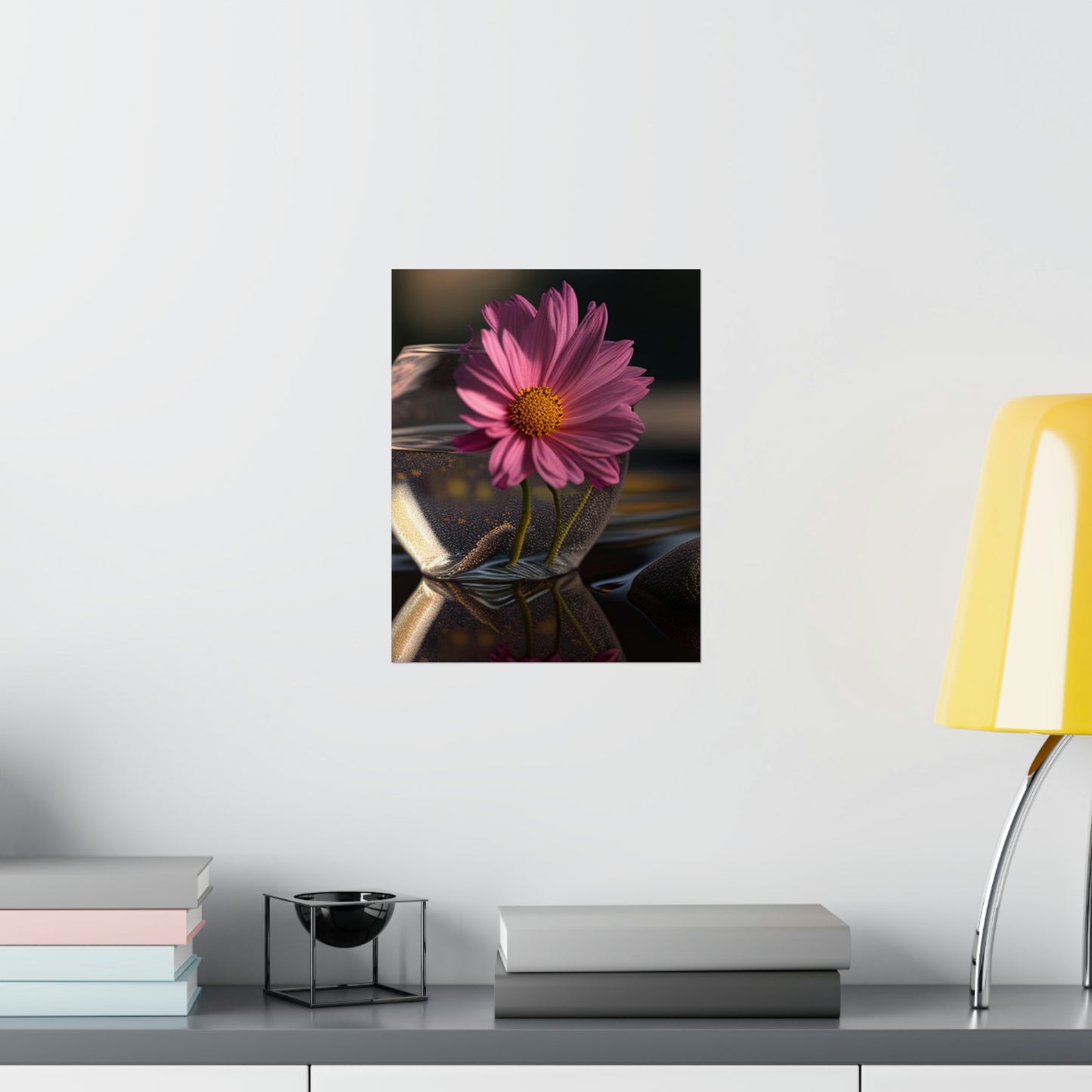 Premium Matte Vertical Posters Pink Daisy 4