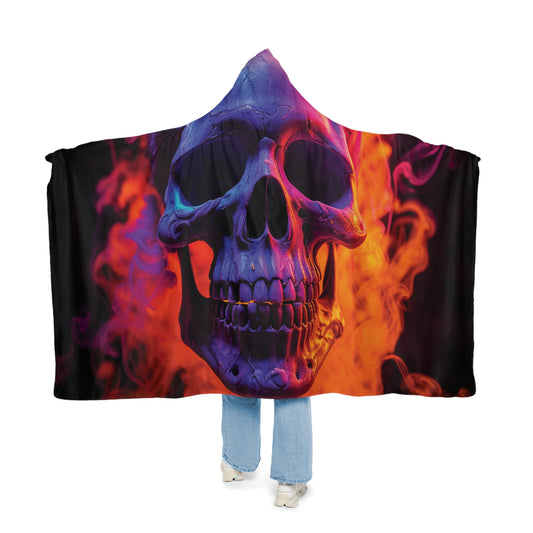 Snuggle Hooded Blanket Macro Skull 4